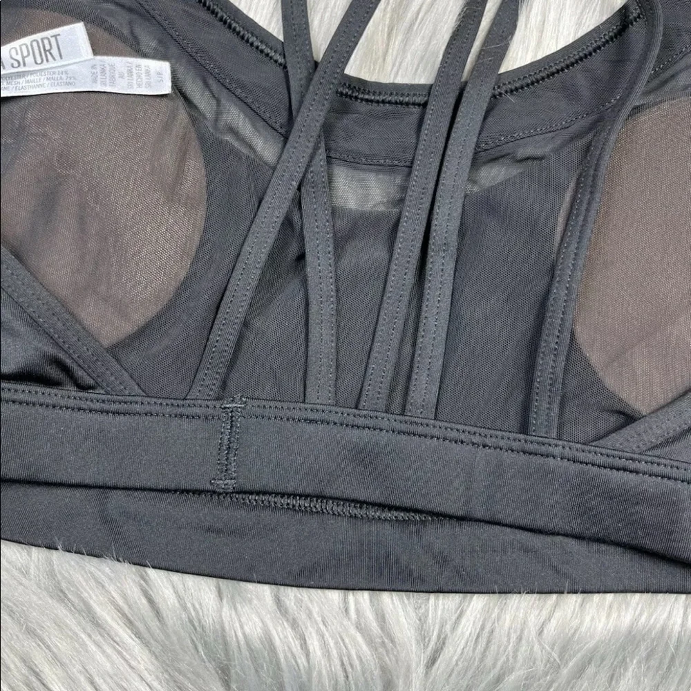 Victorias Secret Sport Black Strappy Sports Bra Size Small